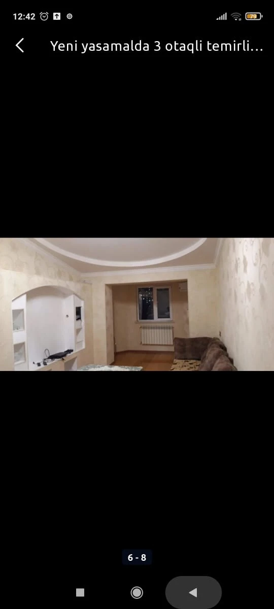 Satılır yeni tikili 3 otaqlı 85 m², Yeni Yasamal q.-1