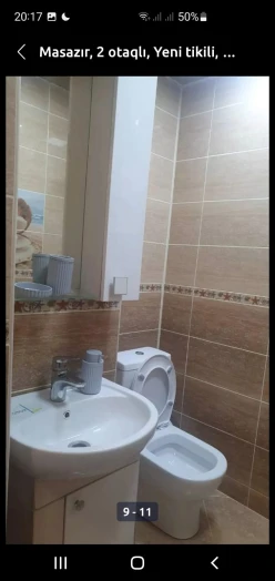 Satılır yeni tikili 2 otaqlı 43 m², Masazır q.-10