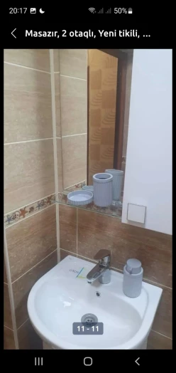 Satılır yeni tikili 2 otaqlı 43 m², Masazır q.-11