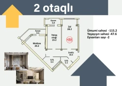 Satılır yeni tikili 3 otaqlı 115 m², İnşaatçılar m.-7 Satılır yeni tikili 3 otaqlı 115 m², İnşaatçılar m.-7