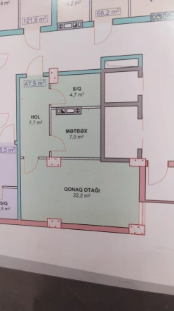 Satılır yeni tikili 1 otaqlı 48 m², Xırdalan