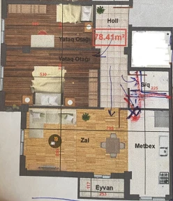 Satılır yeni tikili 3 otaqlı 78 m², Masazır-4 Satılır yeni tikili 3 otaqlı 78 m², Masazır-4