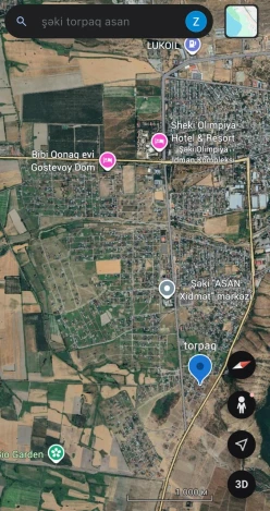 Satılır torpaq sahəsi 6 sot,  Şəki-6