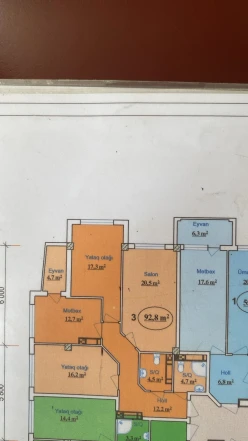 Satılır yeni tikili 3 otaqlı 93 m²,  4-cü mikrorayon-15