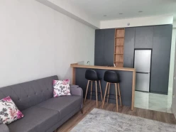 Near İnşaatçılar Metro Station, 2-room new building, 60 m² – For Sale