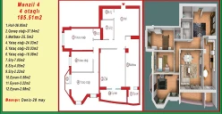 Satılır yeni tikili 4 otaqlı 186 m²,  Nəsimi-9