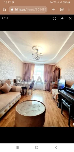 İcarə yeni tikili 2 otaqlı 60 m², Həzi Aslanov m.-10