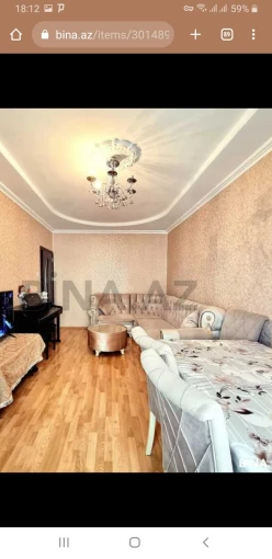 İcarə yeni tikili 2 otaqlı 60 m², Həzi Aslanov m.-2