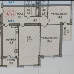 Satılır yeni tikili 3 otaqlı 125 m²,  İçəri Şəhər m.-16